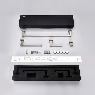 Quadra 4-Piece Bathroom Hardware Set - C-CBA15-4  - Shop at Home Craft Studio - 13