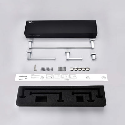 Quadra 4-Piece Bathroom Hardware Set - C-CBA15-4  - Shop at Home Craft Studio - 28