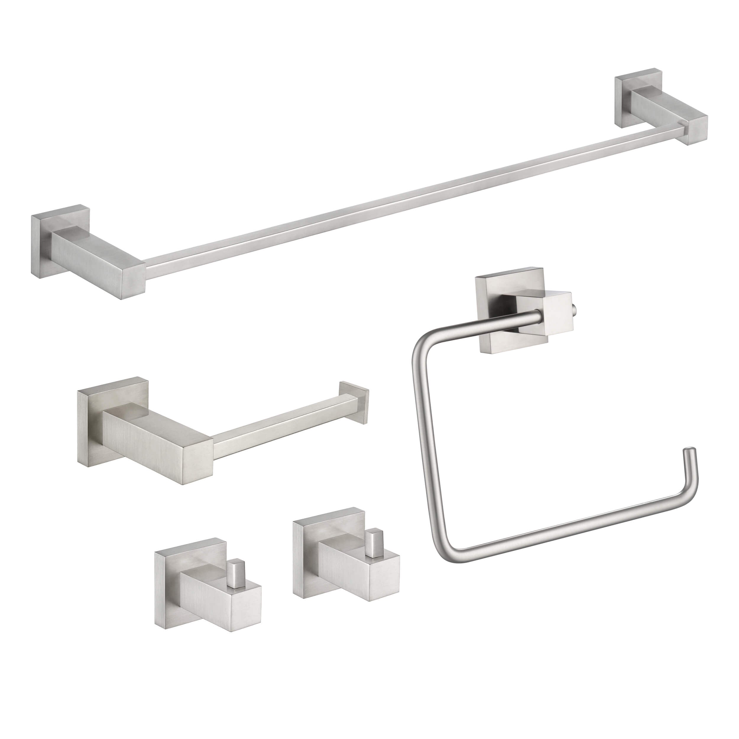 Quadra 5-Piece Bathroom Hardware Set - C-CBA15-5-1  - Shop at Home Craft Studio - 11