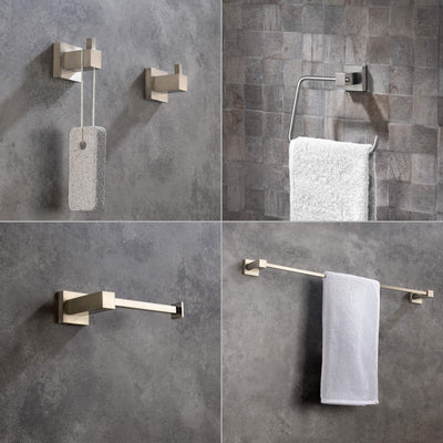 Quadra 5-Piece Bathroom Hardware Set - C-CBA15-5-1  - Shop at Home Craft Studio - 12