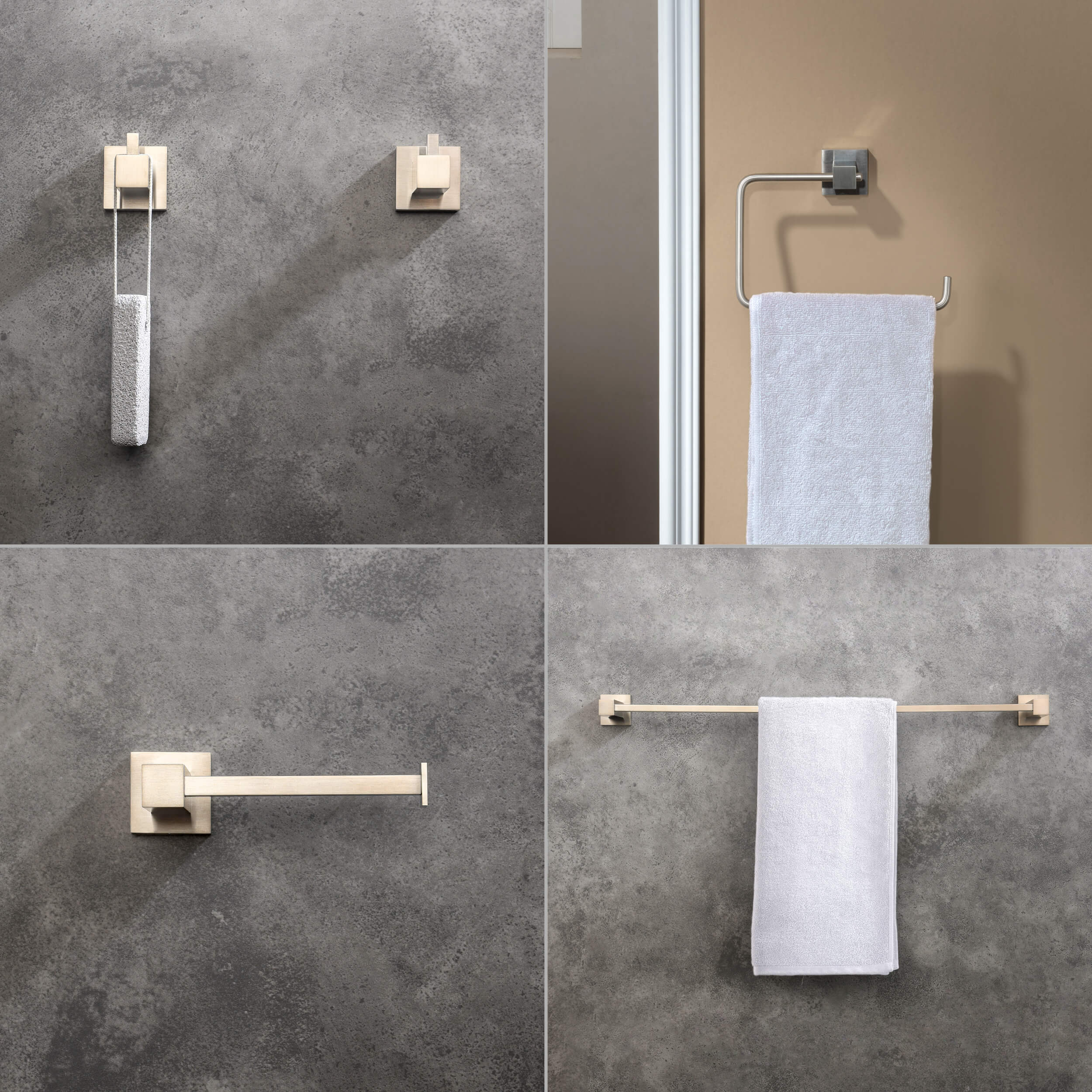 Quadra 5-Piece Bathroom Hardware Set - C-CBA15-5-1  - Shop at Home Craft Studio - 14