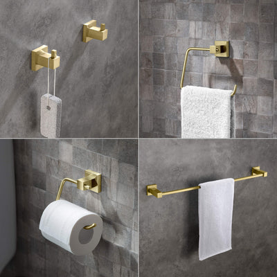 Quadra 5-Piece Bathroom Hardware Set - C-CBA15-5-2  - Shop at Home Craft Studio - 3