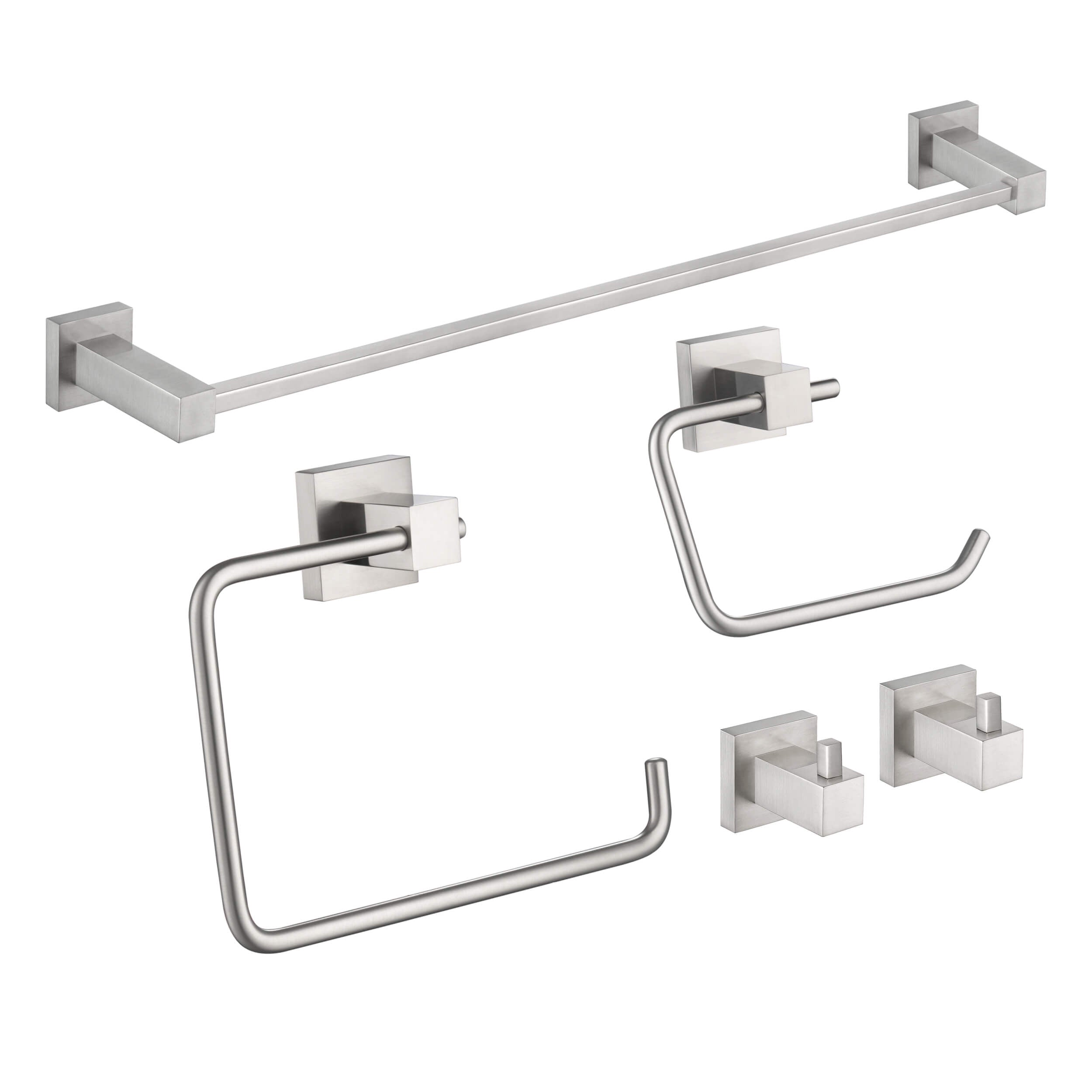 Quadra 5-Piece Bathroom Hardware Set - C-CBA15-5-2  - Shop at Home Craft Studio - 11