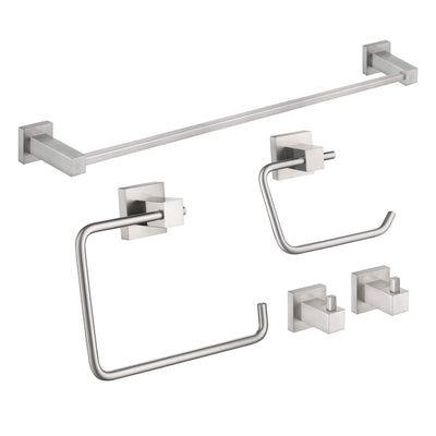 Quadra 5-Piece Bathroom Hardware Set - C-CBA15-5-2  - Shop at Home Craft Studio - 11