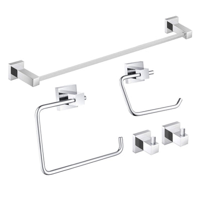 Quadra 5-Piece Bathroom Hardware Set - C-CBA15-5-2  - Shop at Home Craft Studio - 21