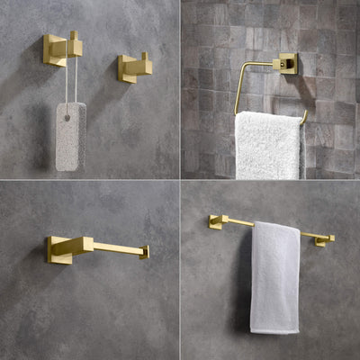 Quadra 5-Piece Bathroom Hardware Set - C-CBA15-5-3  - Shop at Home Craft Studio - 2
