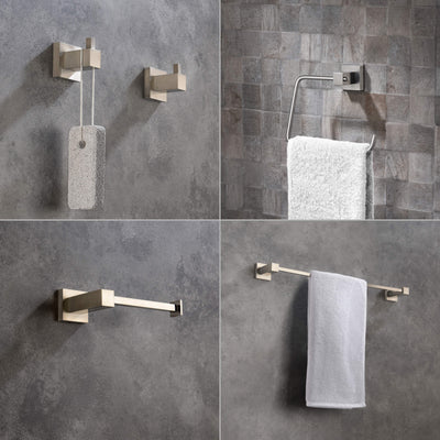 Quadra 5-Piece Bathroom Hardware Set - C-CBA15-5-3  - Shop at Home Craft Studio - 11