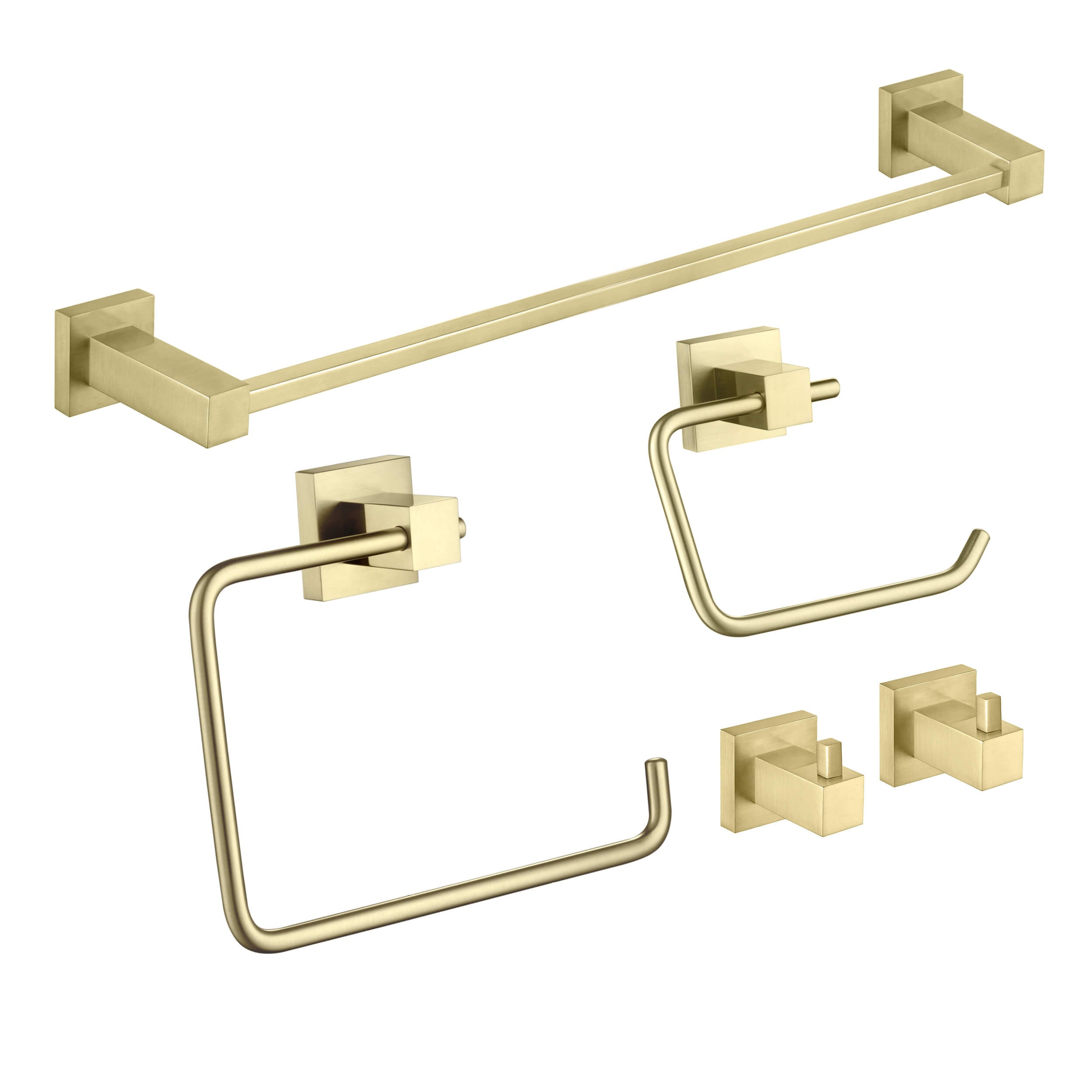 Quadra 5-Piece Bathroom Hardware Set - C-CBA15-5-4  - Shop at Home Craft Studio - 1