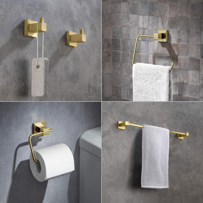 Quadra 5-Piece Bathroom Hardware Set - C-CBA15-5-4  - Shop at Home Craft Studio - 2