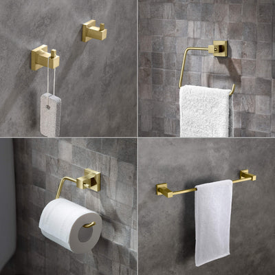 Quadra 5-Piece Bathroom Hardware Set - C-CBA15-5-4  - Shop at Home Craft Studio - 3