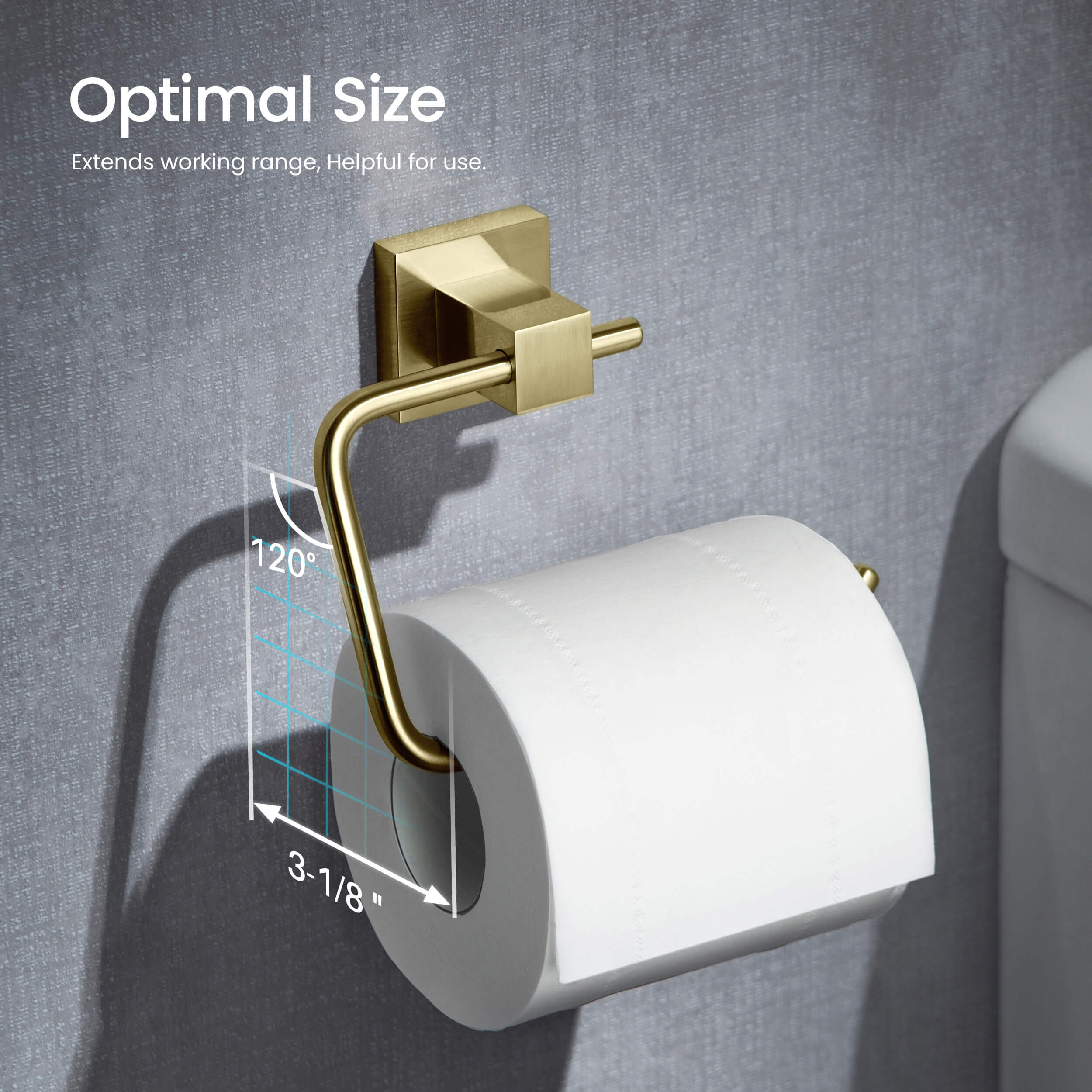 Quadra 5-Piece Bathroom Hardware Set - C-CBA15-5-4  - Shop at Home Craft Studio - 7