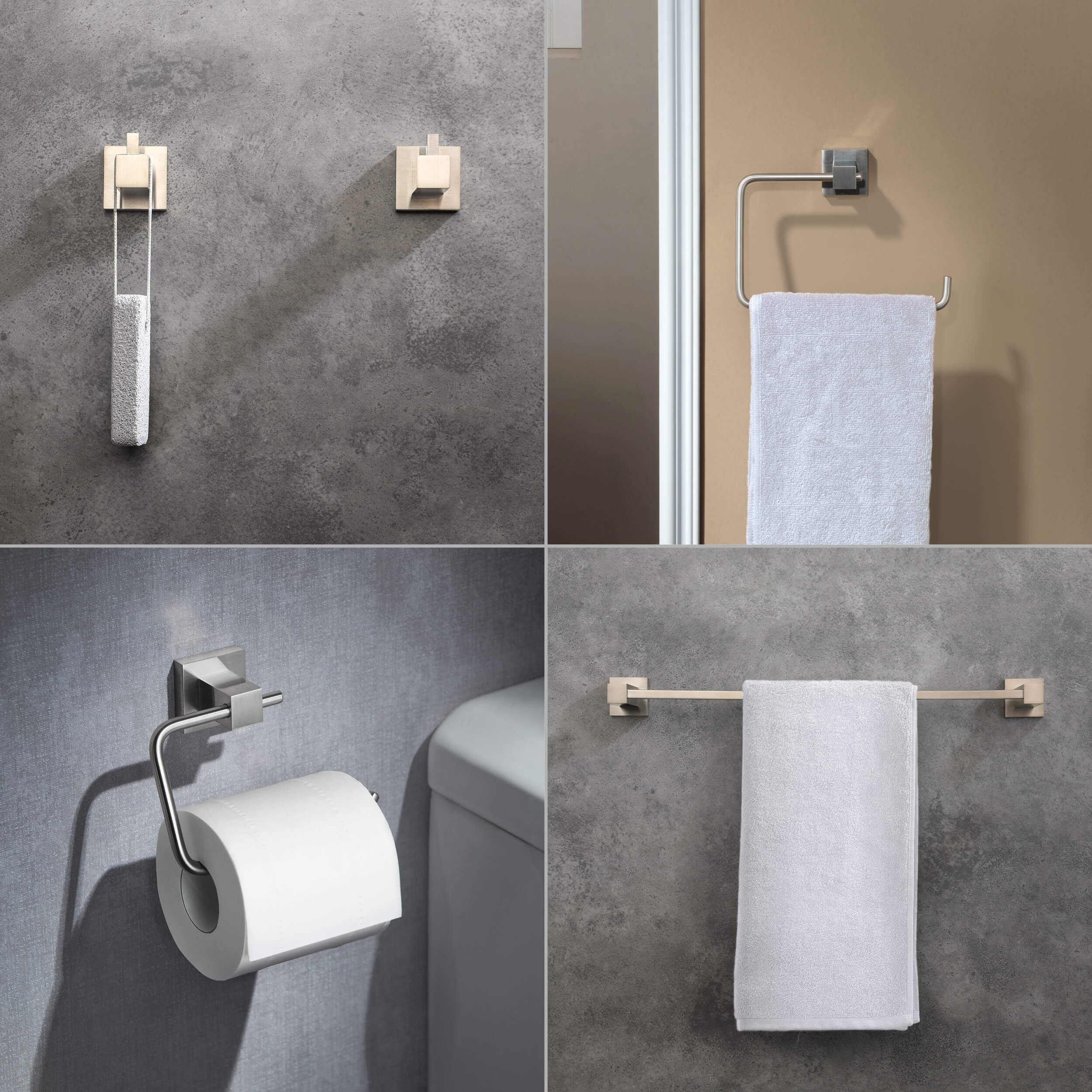Quadra 5-Piece Bathroom Hardware Set - C-CBA15-5-4  - Shop at Home Craft Studio - 14