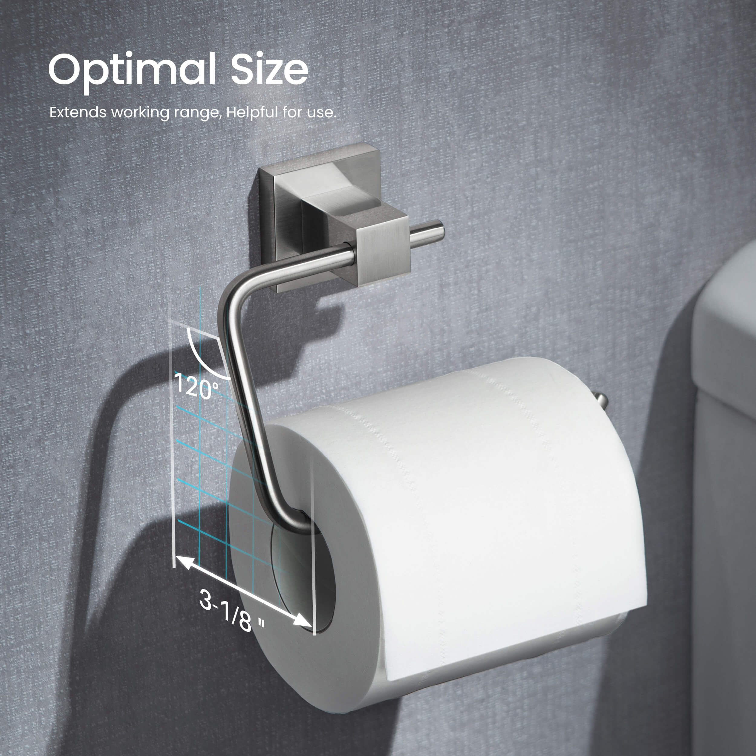 Quadra 5-Piece Bathroom Hardware Set - C-CBA15-5-4  - Shop at Home Craft Studio - 17