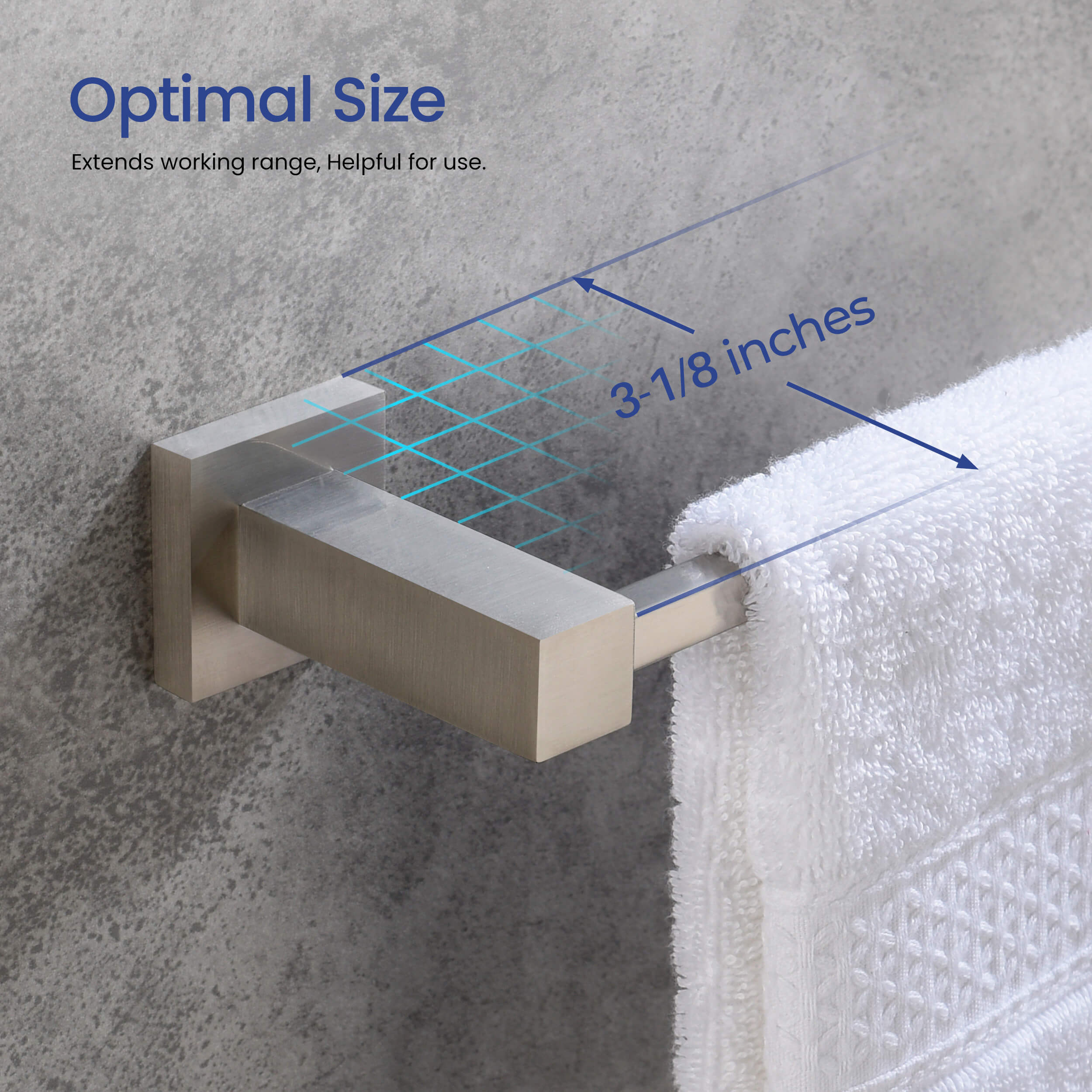 Quadra 5-Piece Bathroom Hardware Set - C-CBA15-5-4  - Shop at Home Craft Studio - 18