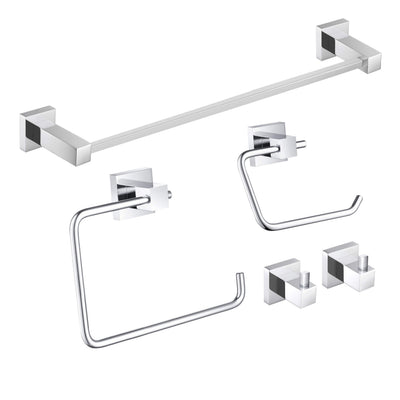 Quadra 5-Piece Bathroom Hardware Set - C-CBA15-5-4  - Shop at Home Craft Studio - 21