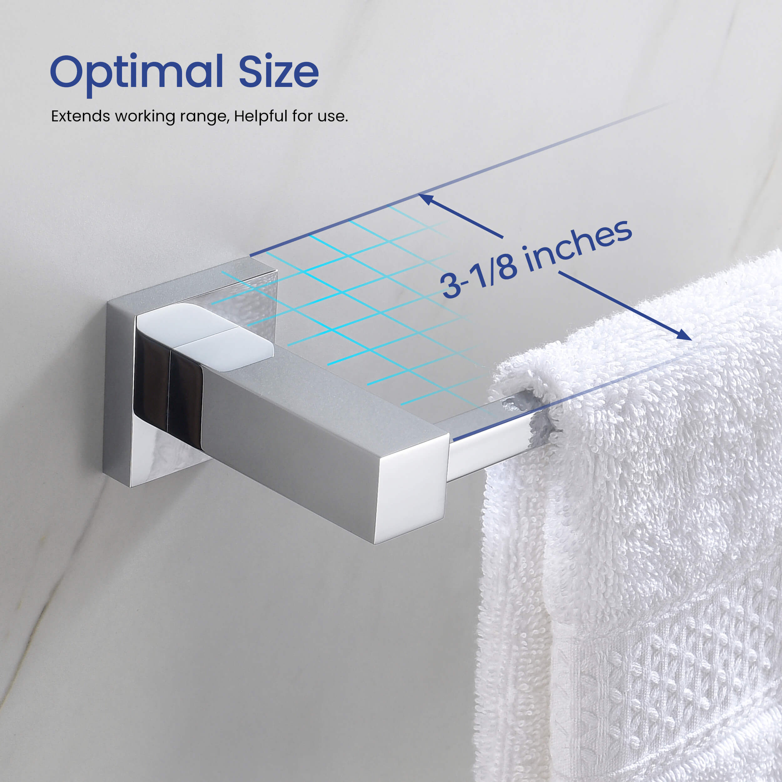 Quadra 5-Piece Bathroom Hardware Set - C-CBA15-5-4  - Shop at Home Craft Studio - 27