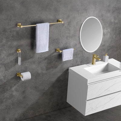 Quadra 5-Piece Bathroom Hardware Set - C-CBA15-5  - Shop at Home Craft Studio - 3