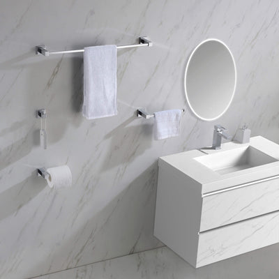 Quadra 5-Piece Bathroom Hardware Set - C-CBA15-5  - Shop at Home Craft Studio - 25