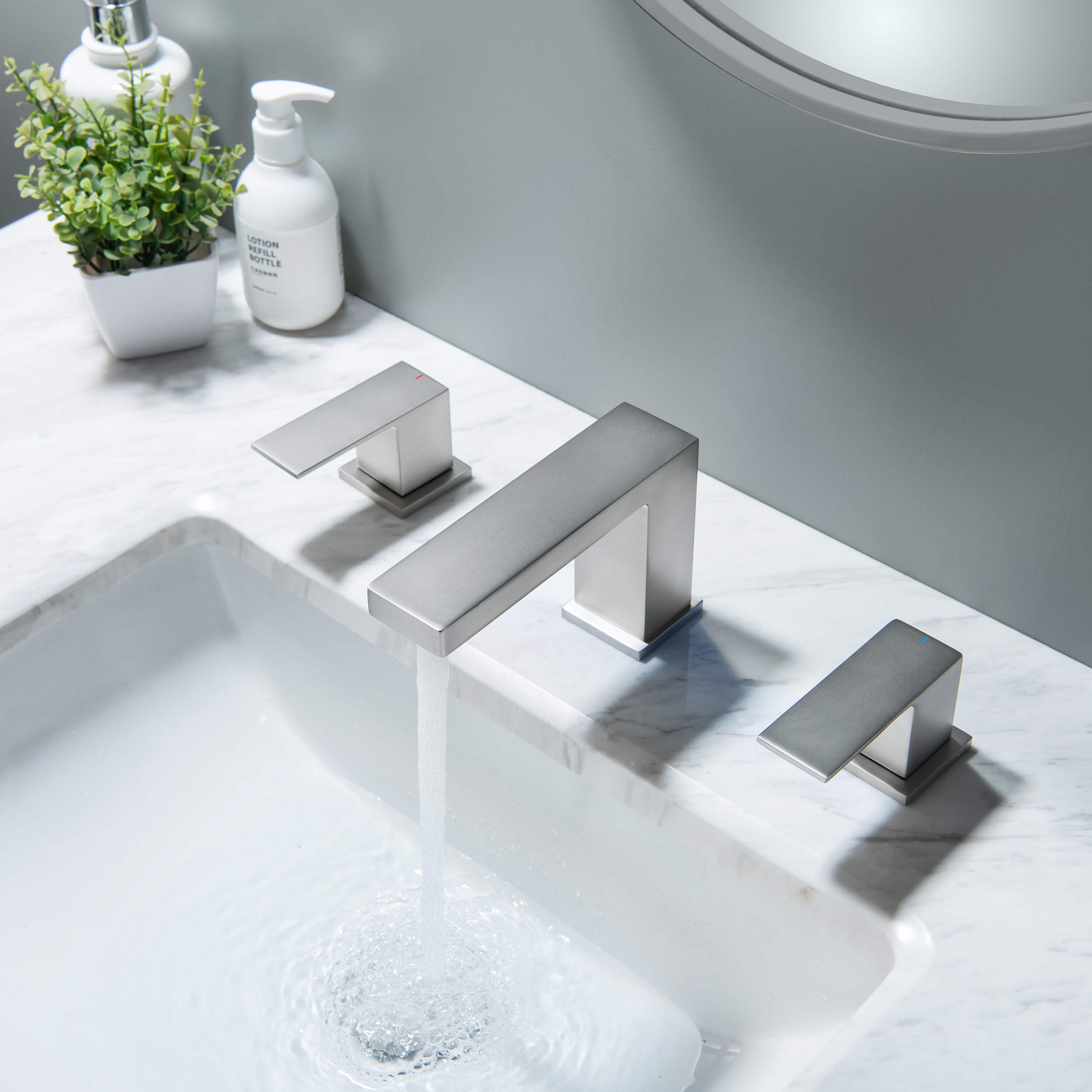 Quadra 8" Widespread Bathroom Sink Faucet with Drain Assembly - CBF-1024  - Shop at Home Craft Studio - 8