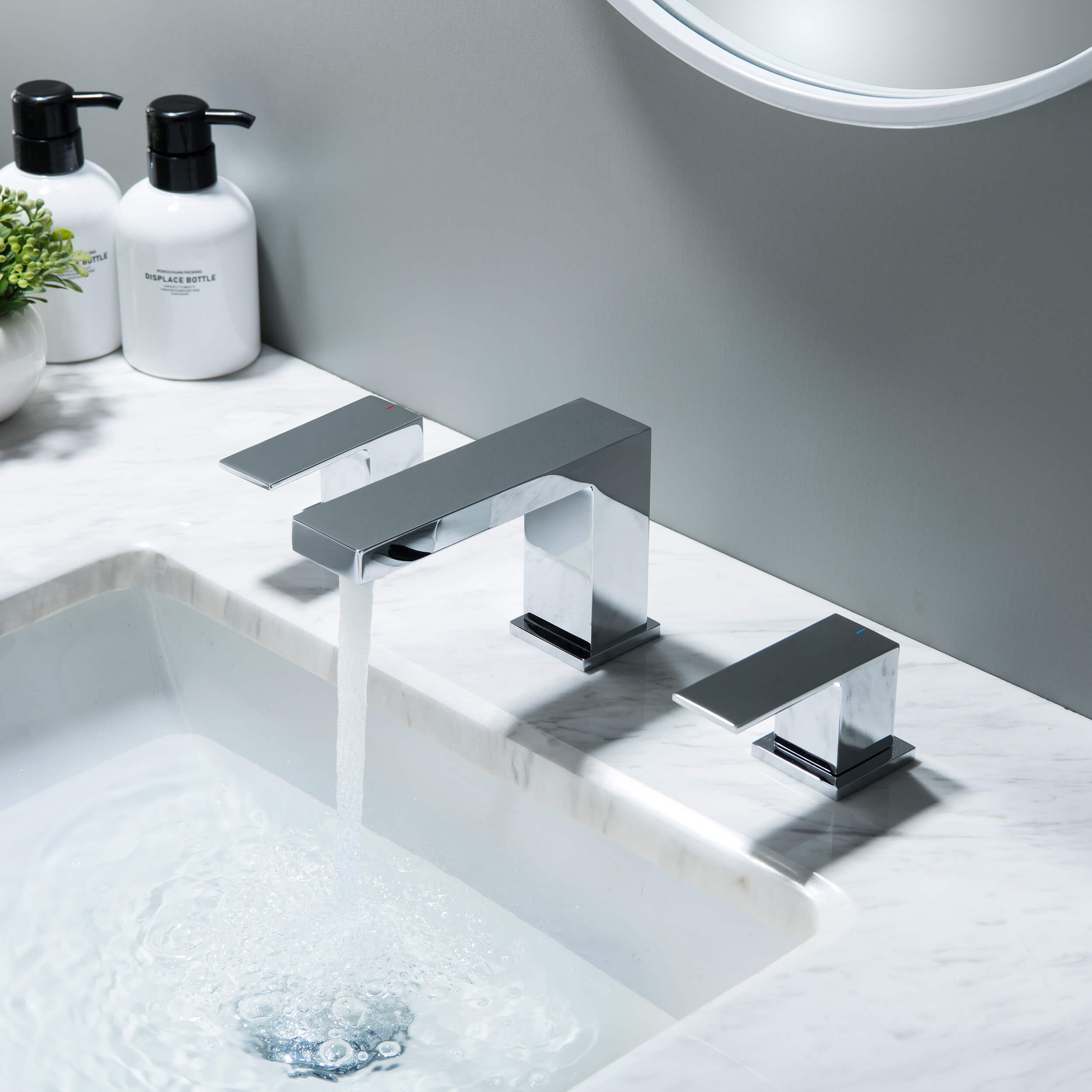Quadra 8" Widespread Bathroom Sink Faucet with Drain Assembly - CBF-1024  - Shop at Home Craft Studio - 14