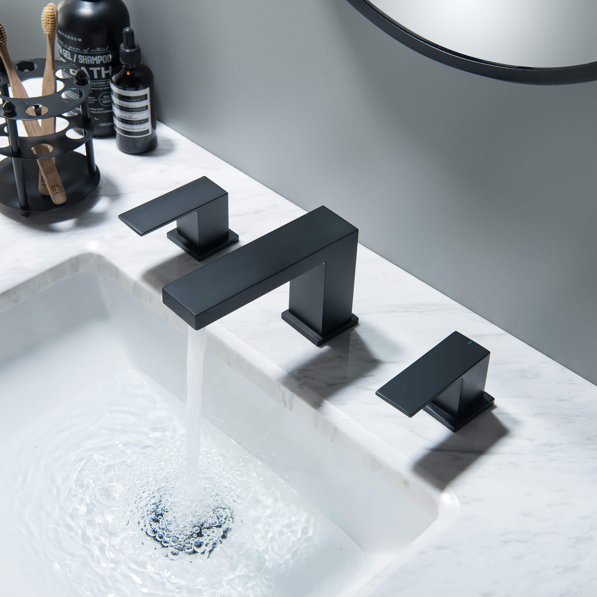 Quadra 8" Widespread Bathroom Sink Faucet with Drain Assembly - CBF-1024  - Shop at Home Craft Studio - 20