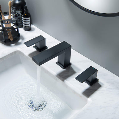 Quadra 8" Widespread Bathroom Sink Faucet with Drain Assembly - CBF-1024  - Shop at Home Craft Studio - 20