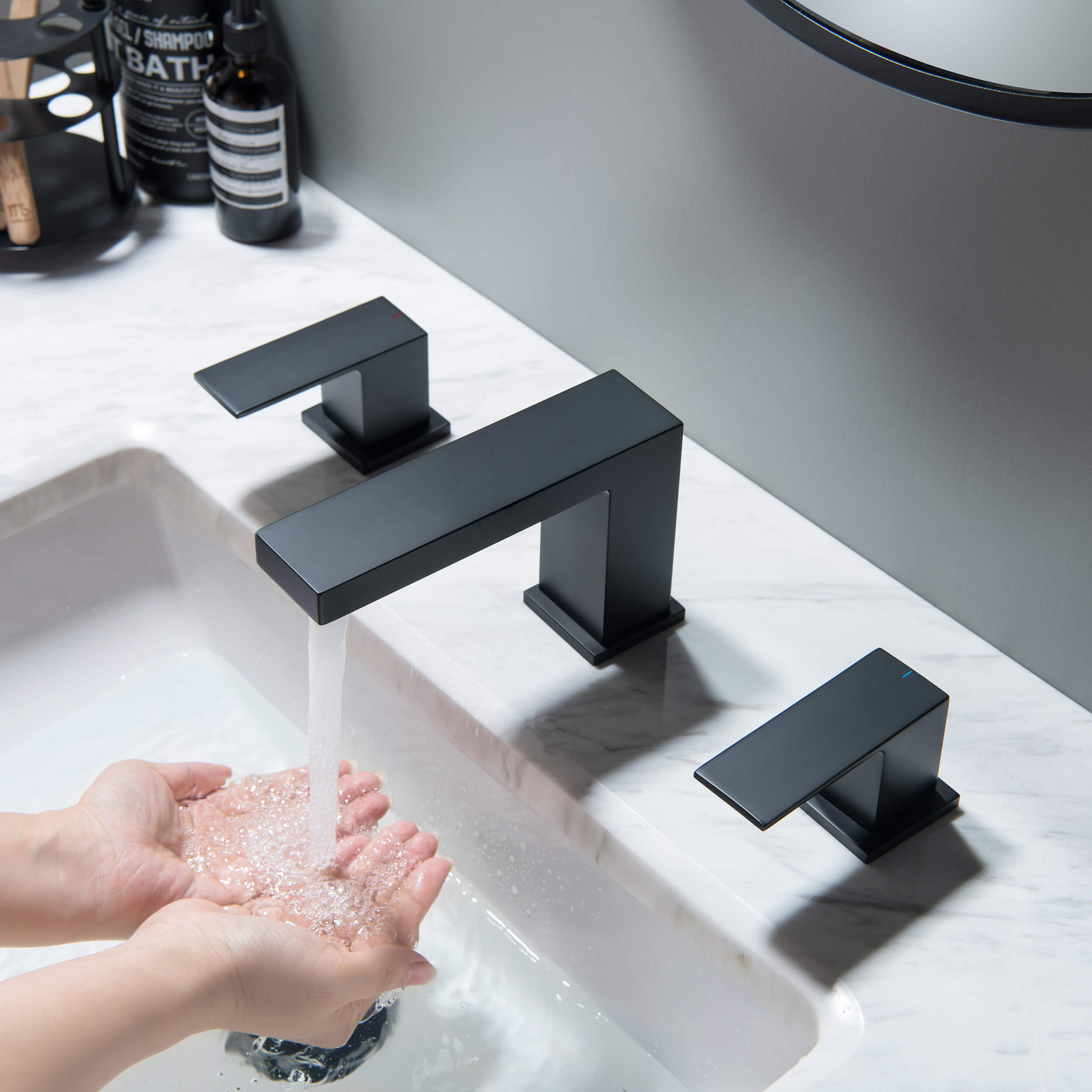 Quadra 8" Widespread Bathroom Sink Faucet with Drain Assembly - CBF-1024  - Shop at Home Craft Studio - 21