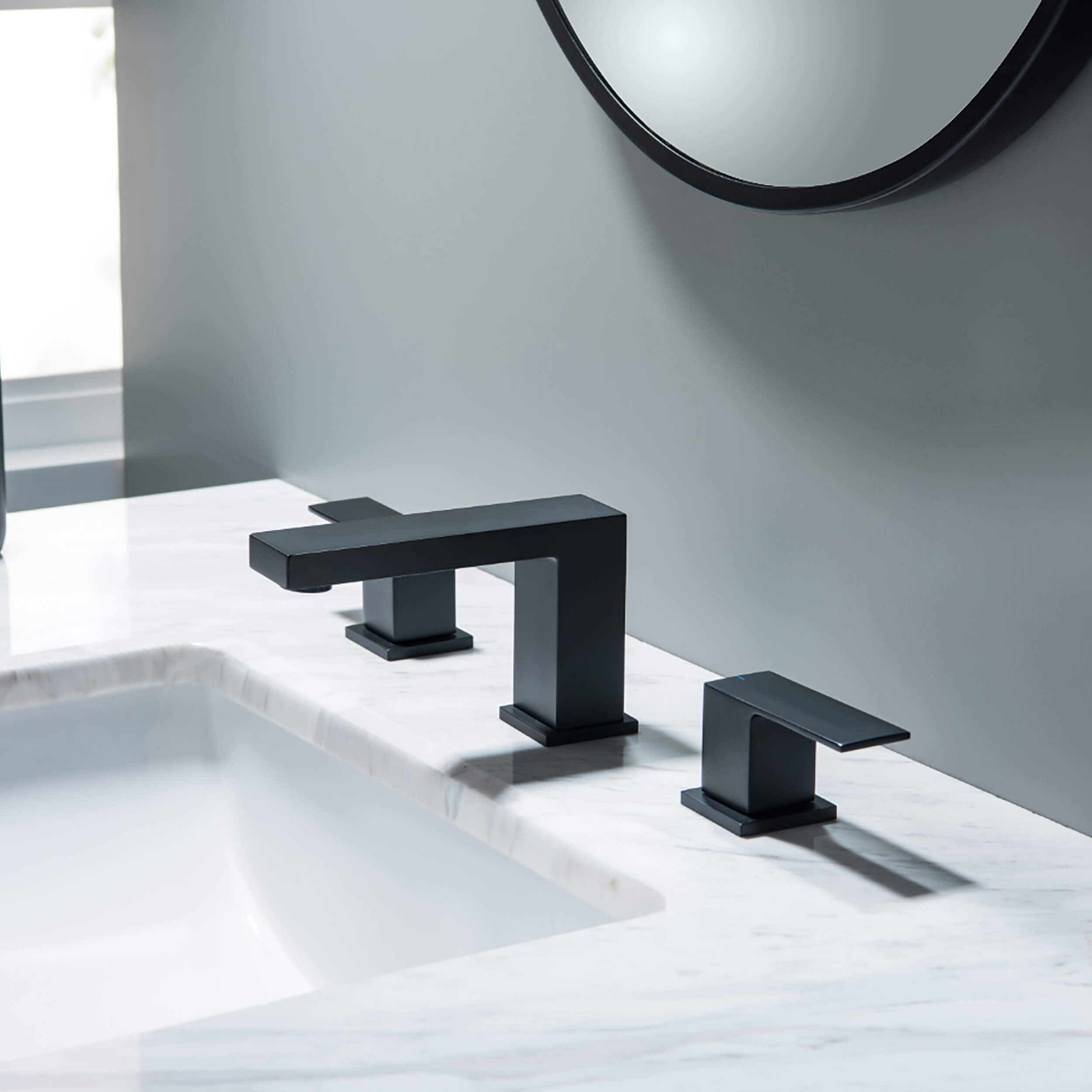 Quadra 8" Widespread Bathroom Sink Faucet with Drain Assembly - CBF-1024  - Shop at Home Craft Studio - 23
