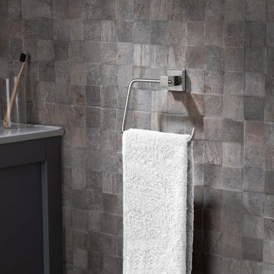 Quadra Bathroom Towel Ring - CBA-1506  - Shop at Home Craft Studio - 9