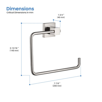 Quadra Bathroom Towel Ring - CBA-1506  - Shop at Home Craft Studio - 13