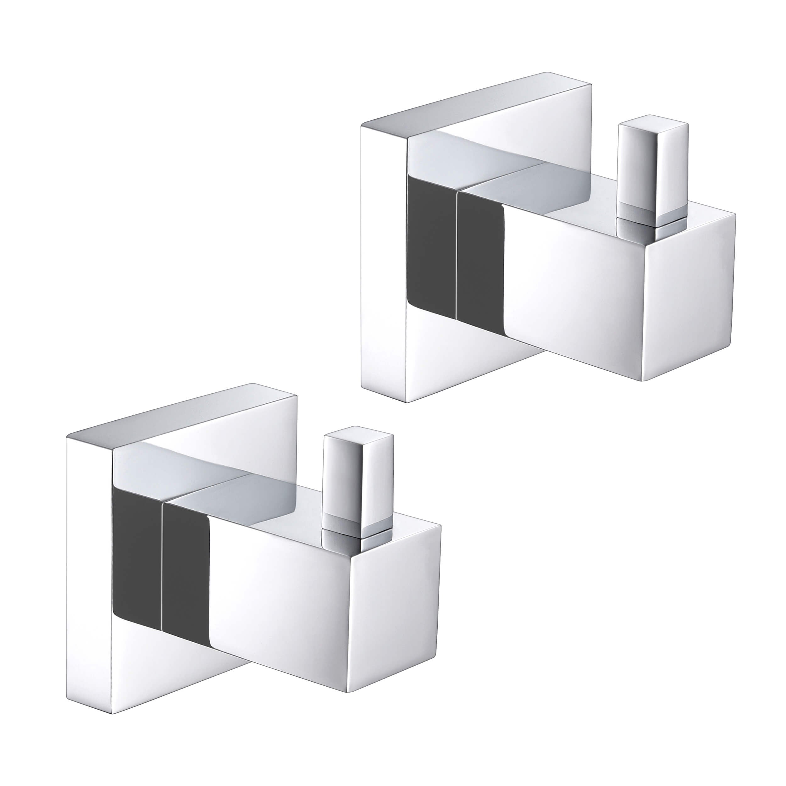 Quadra Bathroom Towel & Robe Hook 2 Count - CBA-1501-2PC  - Shop at Home Craft Studio - 15