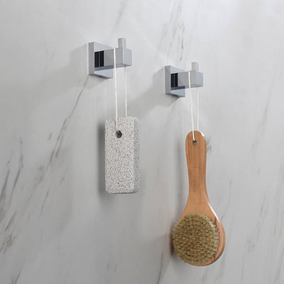 Quadra Bathroom Towel & Robe Hook 3 Count - CBA-1501 - 3PC  - Shop at Home Craft Studio - 16