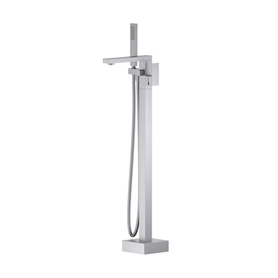Quadra Floor Mount Tub Filler With Hand Shower - CTF-3002  - Shop at Home Craft Studio - 22