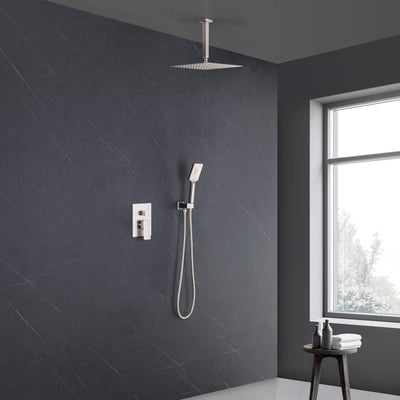 Quadra Pressure Balanced 2-Function Ceiling Mount Shower System with Rough-In Valve - CSF-4012  - Shop at Home Craft Studio - 7