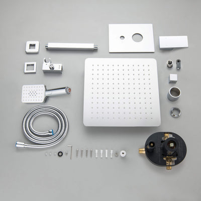 Quadra Pressure Balanced 2-Function Ceiling Mount Shower System with Rough-In Valve - CSF-4012  - Shop at Home Craft Studio - 13