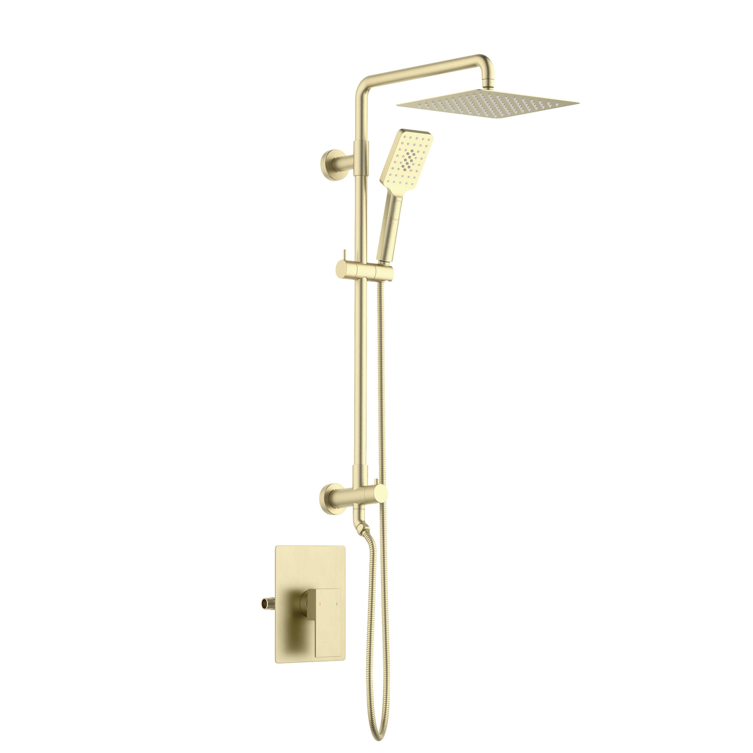 Quadra Pressure Balanced 2-Function Wall Mount Shower Column with Rough In Valve - CSC-4104  - Shop at Home Craft Studio - 1