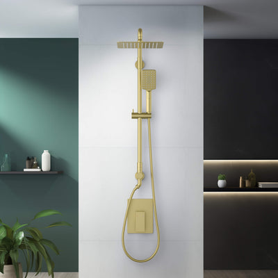 Quadra Pressure Balanced 2-Function Wall Mount Shower Column with Rough In Valve - CSC-4104  - Shop at Home Craft Studio - 6