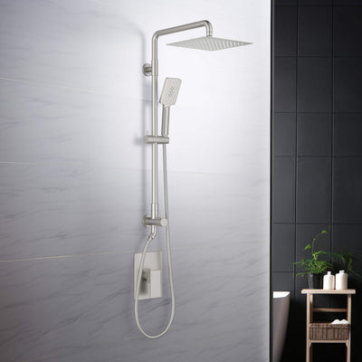 Quadra Pressure Balanced 2-Function Wall Mount Shower Column with Rough In Valve - CSC-4104  - Shop at Home Craft Studio - 13