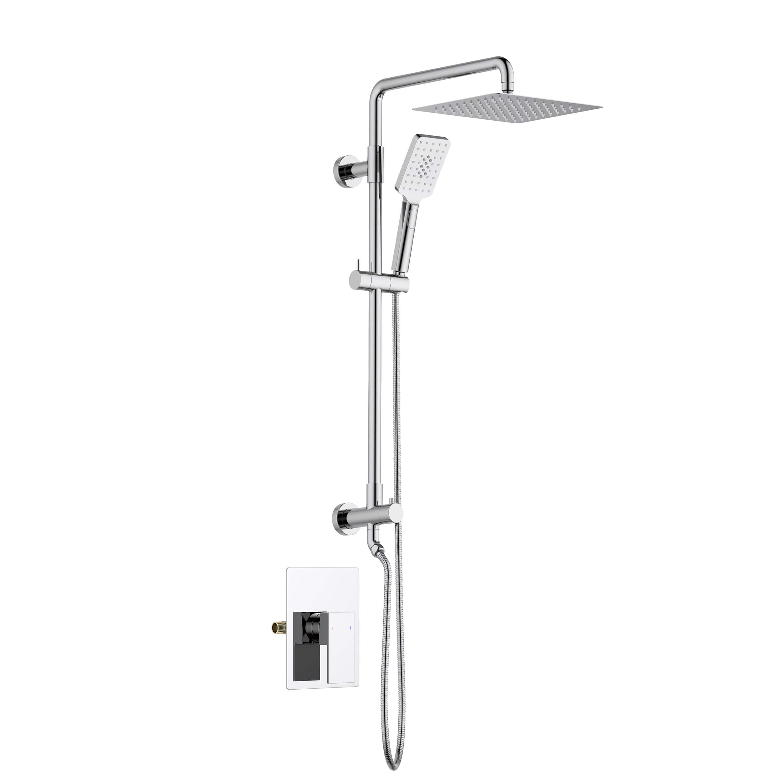 Quadra Pressure Balanced 2-Function Wall Mount Shower Column with Rough In Valve - CSC-4104  - Shop at Home Craft Studio - 17