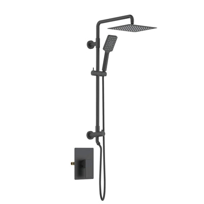 Quadra Pressure Balanced 2-Function Wall Mount Shower Column with Rough In Valve - CSC-4104  - Shop at Home Craft Studio - 24