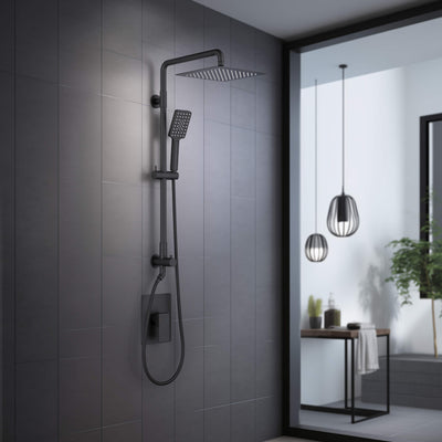 Quadra Pressure Balanced 2-Function Wall Mount Shower Column with Rough In Valve - CSC-4104  - Shop at Home Craft Studio - 27
