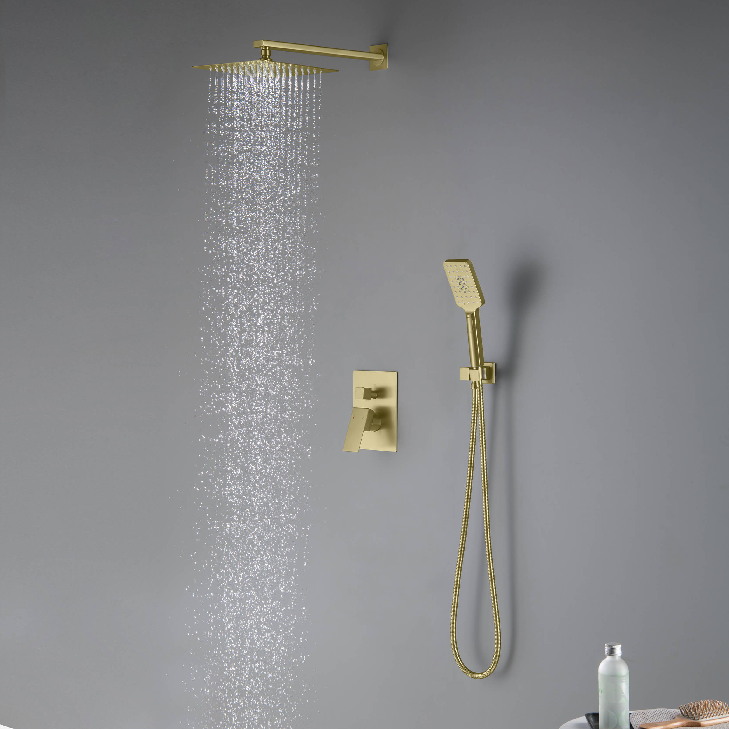 Quadra Pressure Balanced 2-Function Wall Mount Shower System with Rough-In Valve - CSF-4005  - Shop at Home Craft Studio - 4