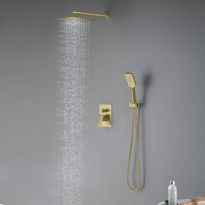 Quadra Pressure Balanced 2-Function Wall Mount Shower System with Rough-In Valve - CSF-4005  - Shop at Home Craft Studio - 4