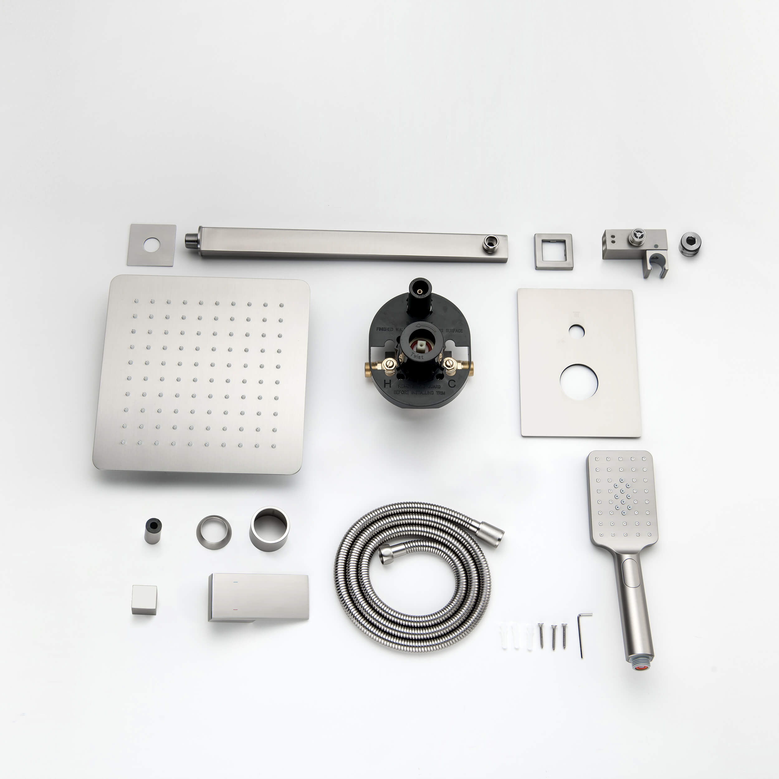 Quadra Pressure Balanced 2-Function Wall Mount Shower System with Rough-In Valve - CSF-4005  - Shop at Home Craft Studio - 17