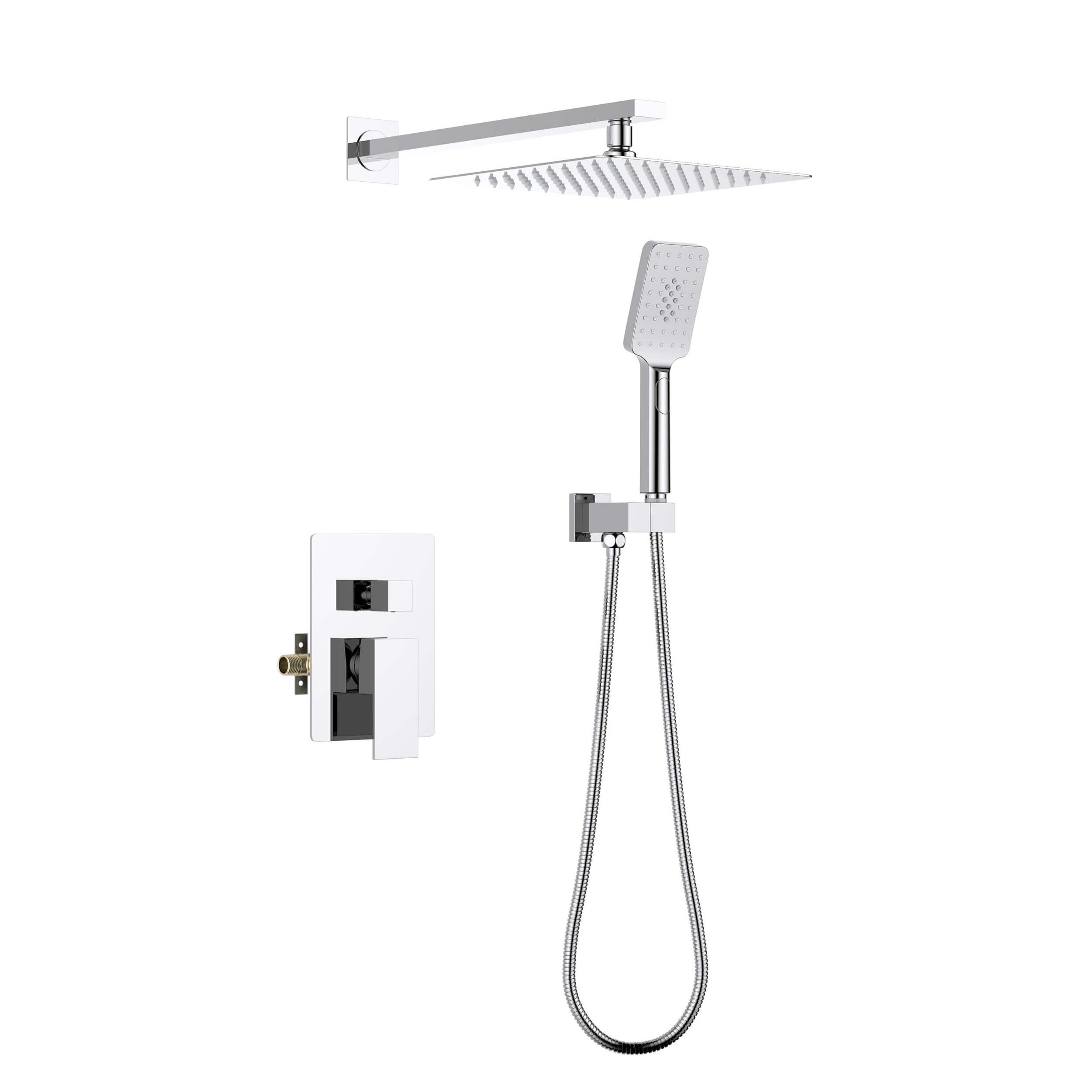 Quadra Pressure Balanced 2-Function Wall Mount Shower System with Rough-In Valve - CSF-4005  - Shop at Home Craft Studio - 19