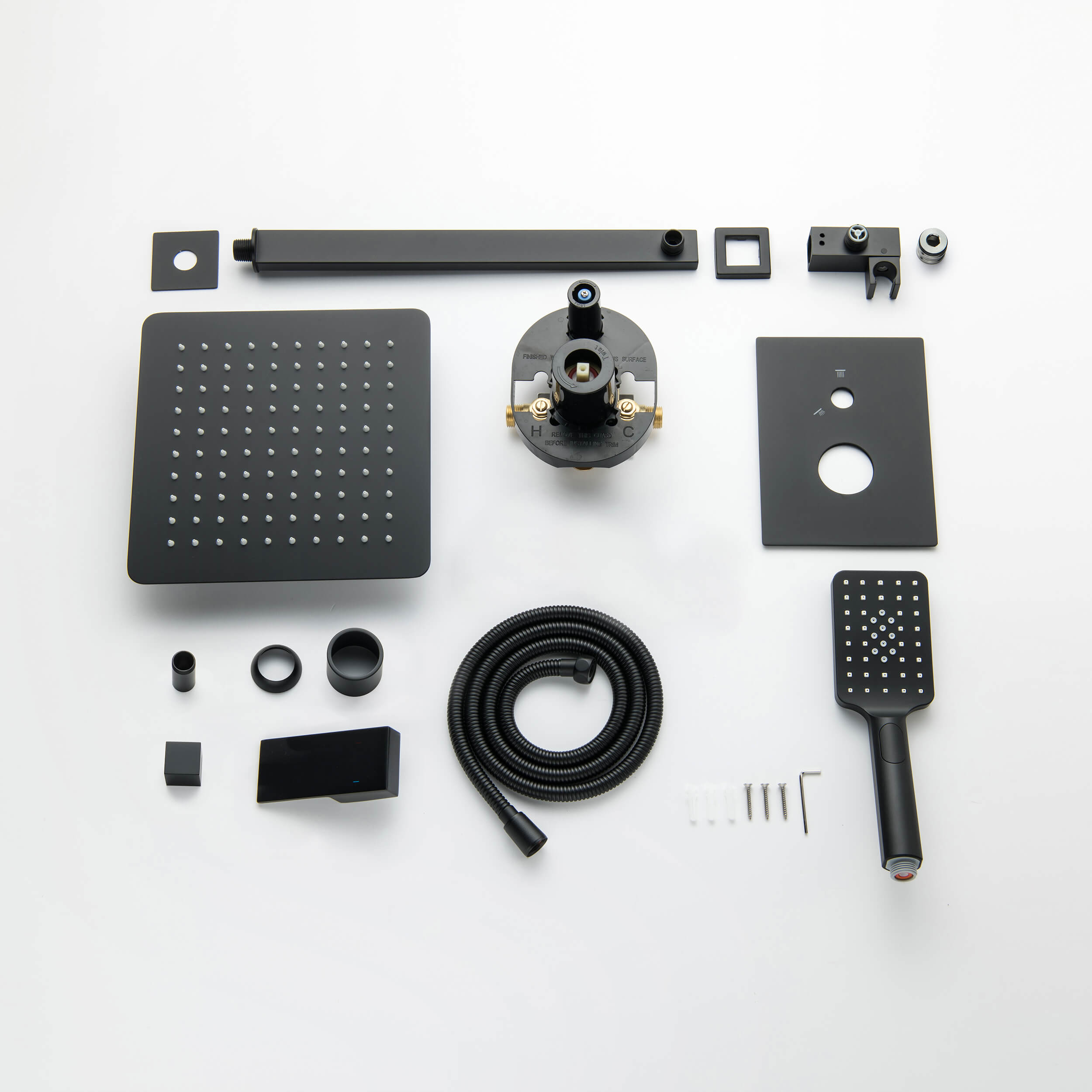 Quadra Pressure Balanced 2-Function Wall Mount Shower System with Rough-In Valve - CSF-4005  - Shop at Home Craft Studio - 11