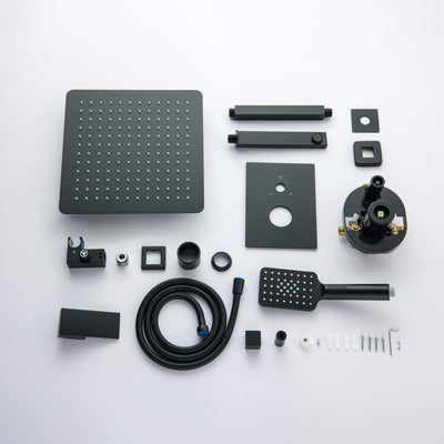 Quadra Pressure Balanced 3-Function Ceiling Mount Shower System with Rough-In Valve - CSF-4013  - Shop at Home Craft Studio - 25