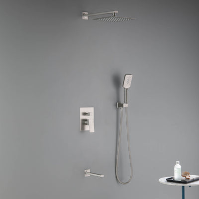 Quadra Pressure Balanced 3-Function Wall Mount Shower System with Rough-In Valve - CSF-4006  - Shop at Home Craft Studio - 13