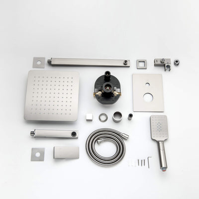Quadra Pressure Balanced 3-Function Wall Mount Shower System with Rough-In Valve - CSF-4006  - Shop at Home Craft Studio - 22