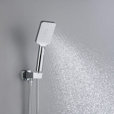 Quadra Pressure Balanced 3-Function Wall Mount Shower System with Rough-In Valve - CSF-4006  - Shop at Home Craft Studio - 30